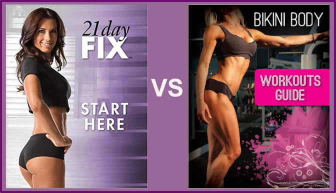 21 day fix vs bikini body workouts